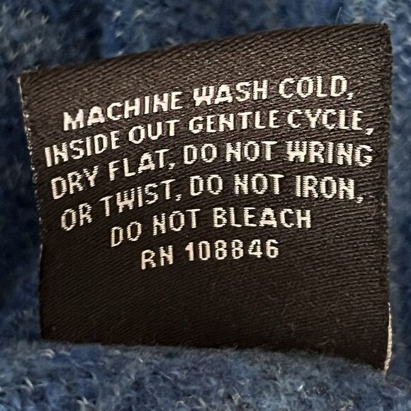 Kuhl Chianti Fleece 1/4 Zip Pullover Medium Poly Wool Blend Navy Blue Gorpcore - Picture 10 of 10